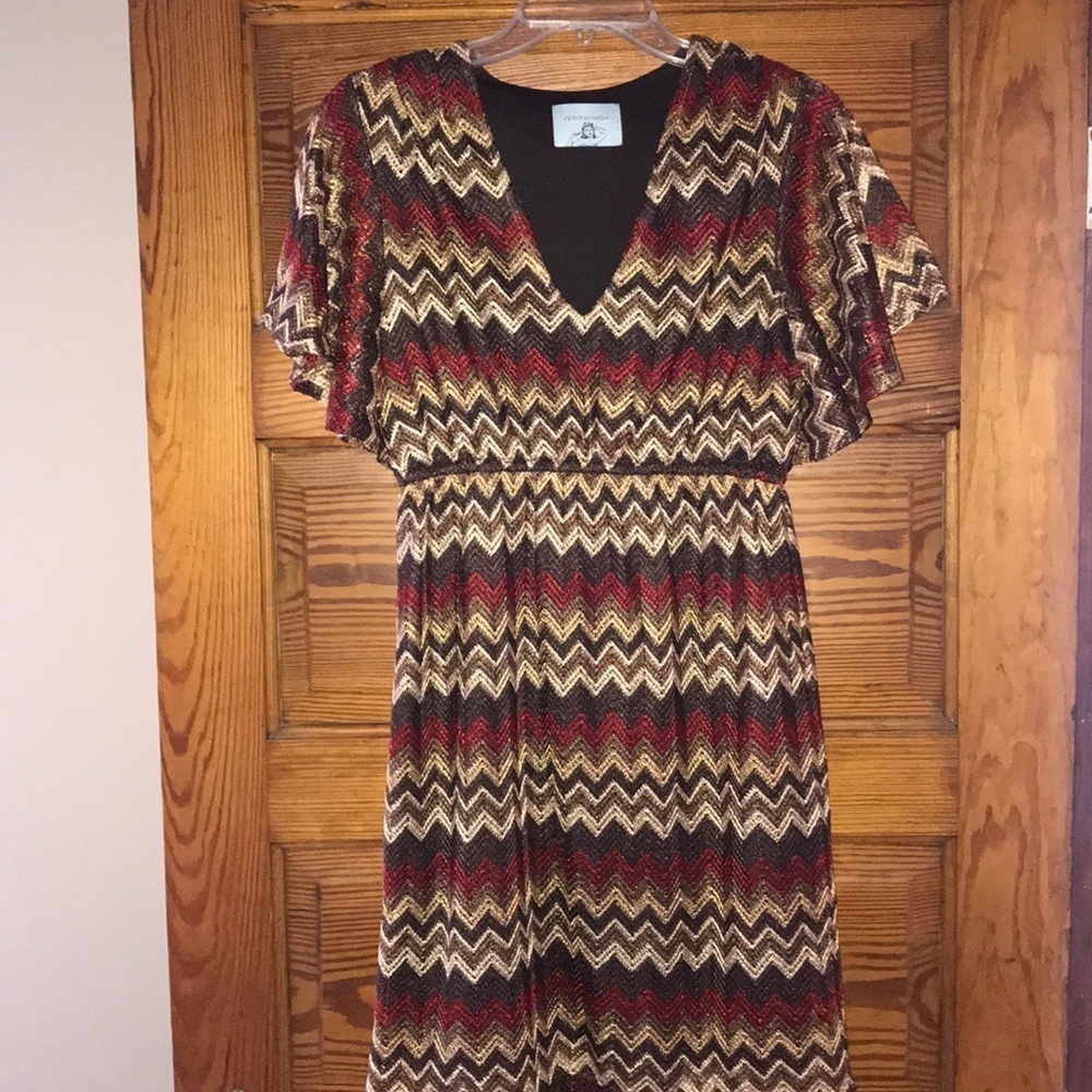 Judith March Dress Chevron Design Large